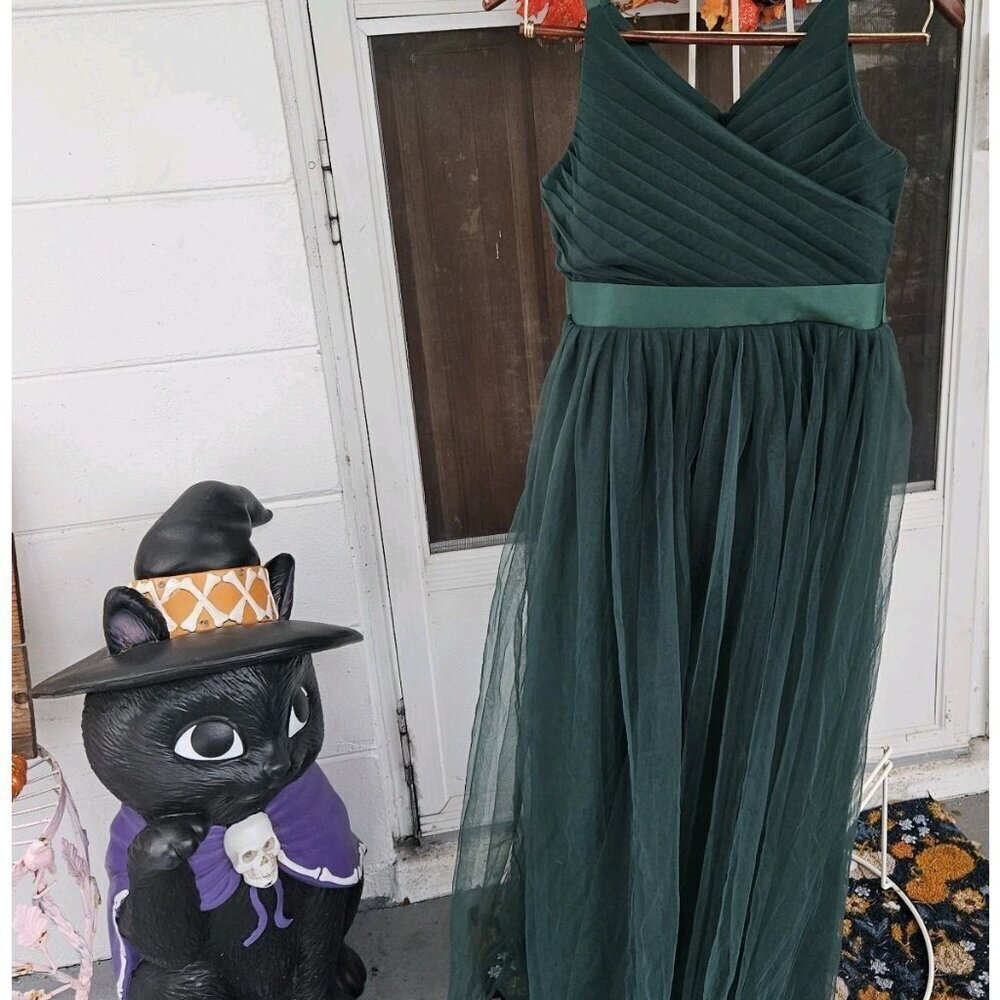 Womens Size 170 Us S Dark Green Formal Holiday Party Dress Christmas Sleeveless